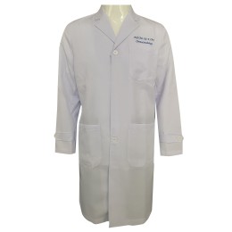 Customized pure white doctor's gown with embroidered logo doctor's gown NU068, Department of Chemical Pathology, Faculty of Medicine, Chinese University of Hong Kong  NU068 Customized pure white doctor's gown with embroidered logo doctor's gown NU068, Department of Chemical Pathology, Faculty of Medicine, Chinese University of Hong Kong  NU068